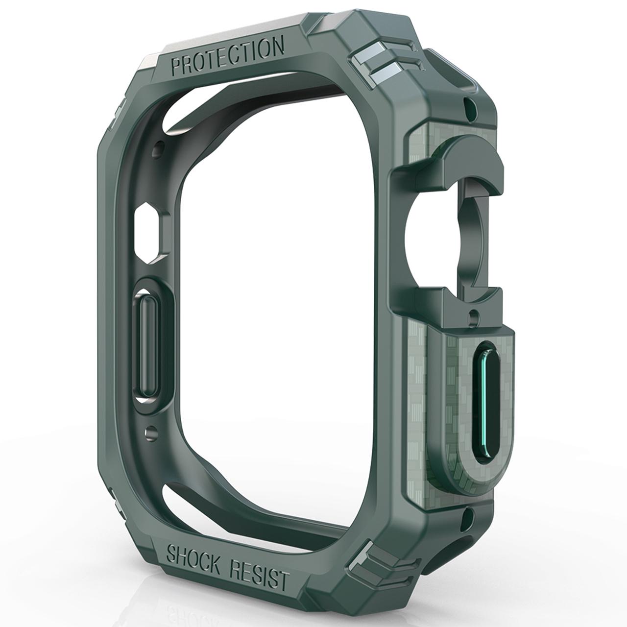 

Для Apple Watch Ultra 3/Ultra 2/Ultra 49 мм Углеродное волокно Умные часы Чехол Защитная рамка Защита от царапин E