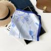 Fresh And Sweet Flower Silk Scarf Square Scarf Women'S Literary And Decorative Headscarf Square Scarf High-End Silk Scarf Thin