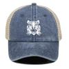 White Tiger Printed Snapback Baseball Cap Adjustable Hip Hop Comfortable Trucker Hat Flat Brim For Unisex Women Outdoor Cycling Hat