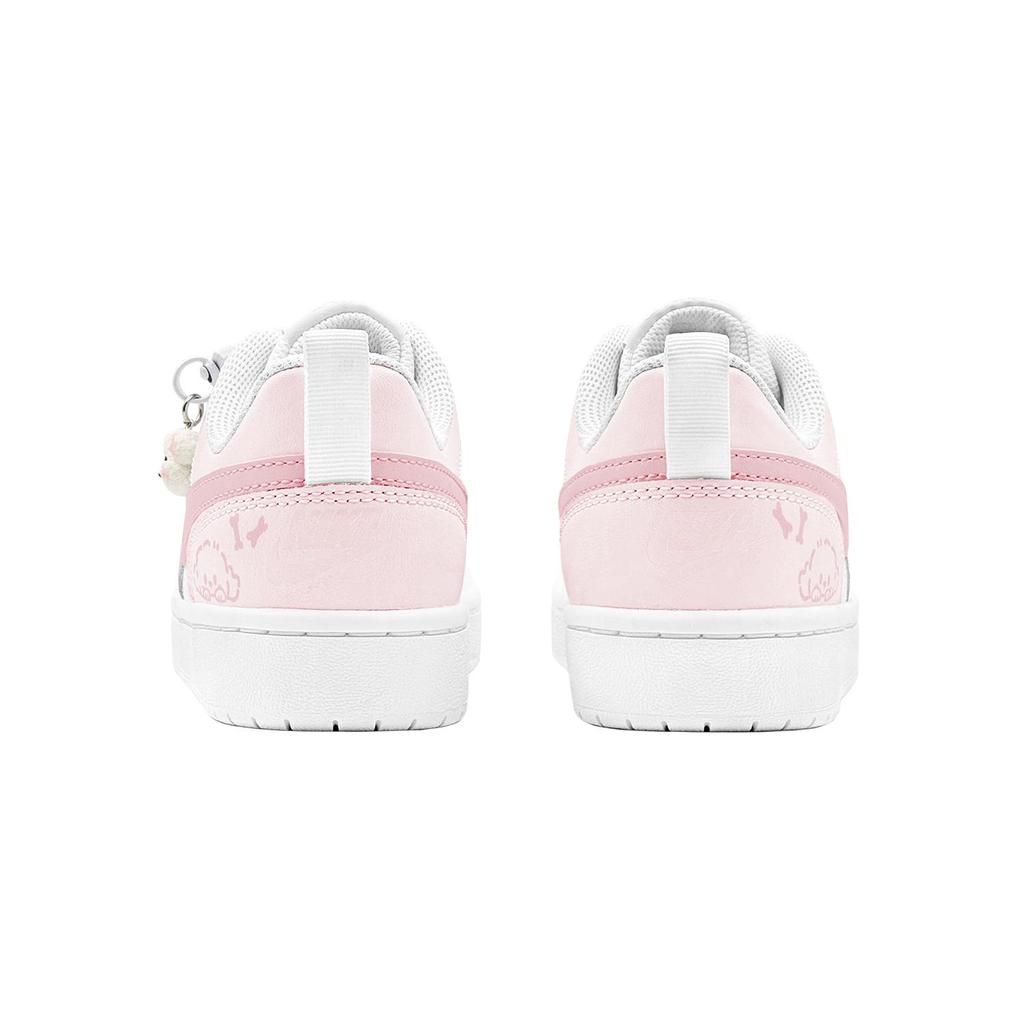 Nike Court Borough Skateboard Shoes Women's Low Top Pink BQ5448-100(Team88-S-BOX)