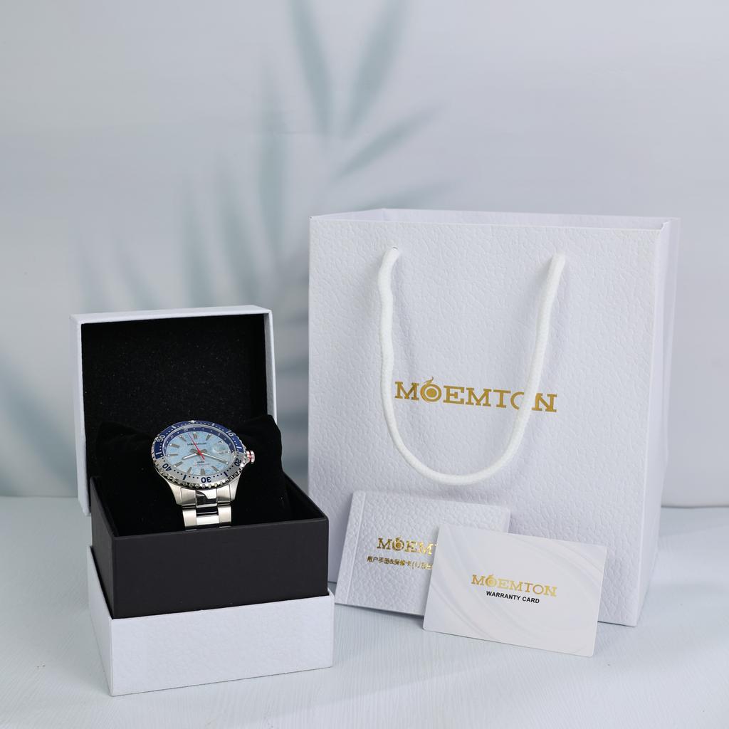 MOEMTON automatic mechanical man watches Sapphire glass luminous 100-meter water-resistant diving watches for man