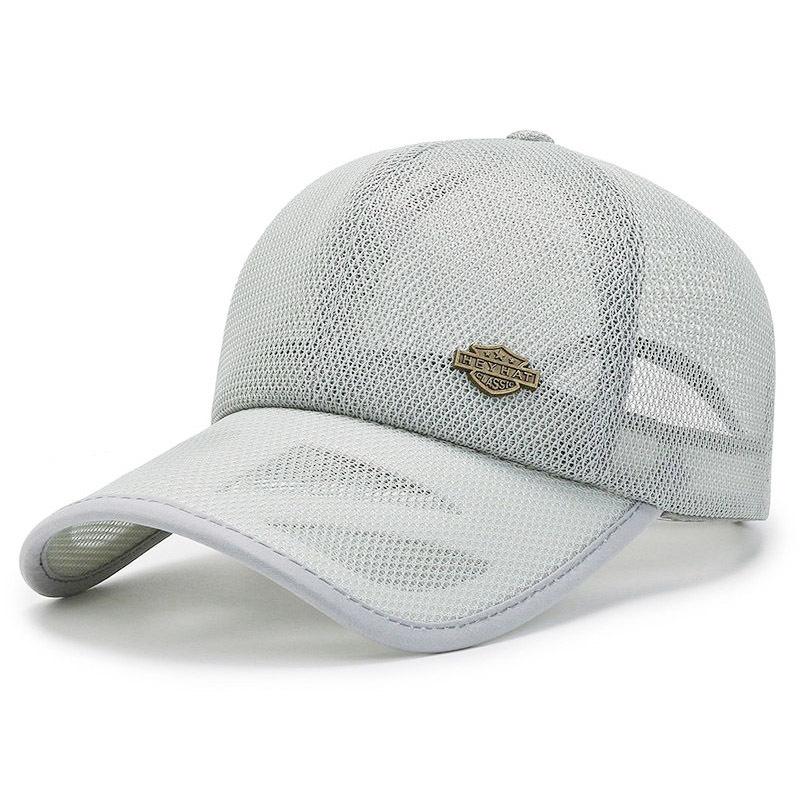 Summer Mesh Cap Thin Men's Casual Baseball Cap Quick Drying Mesh Breathable Duckbill Cap