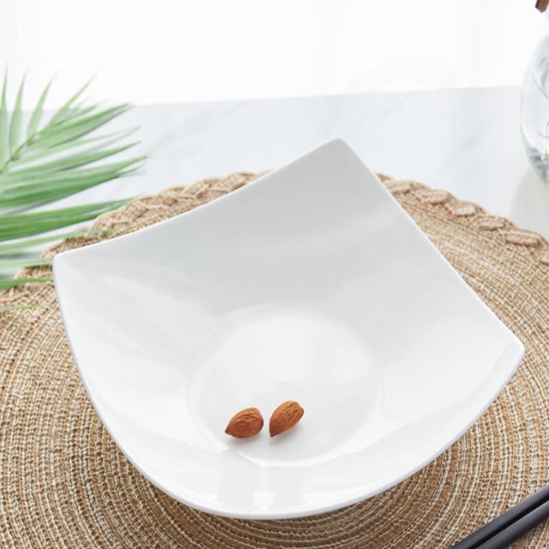 LISM Pure White Creative Ceramic Plate