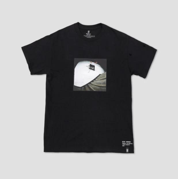 Girl Skateboards Shot by Leo Sharp Rick Howard Skate Tee Black or White XL