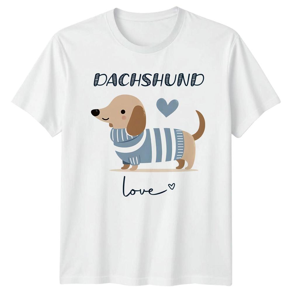 Dachshund Love T-Shirt, Cute Dog Tee, DACHSHUND love