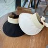 Vinyl Sunscreen Empty Top Hat Children Spring and Summer UV Protection No Top Hat Outdoor Cycling Sun Hat Tide