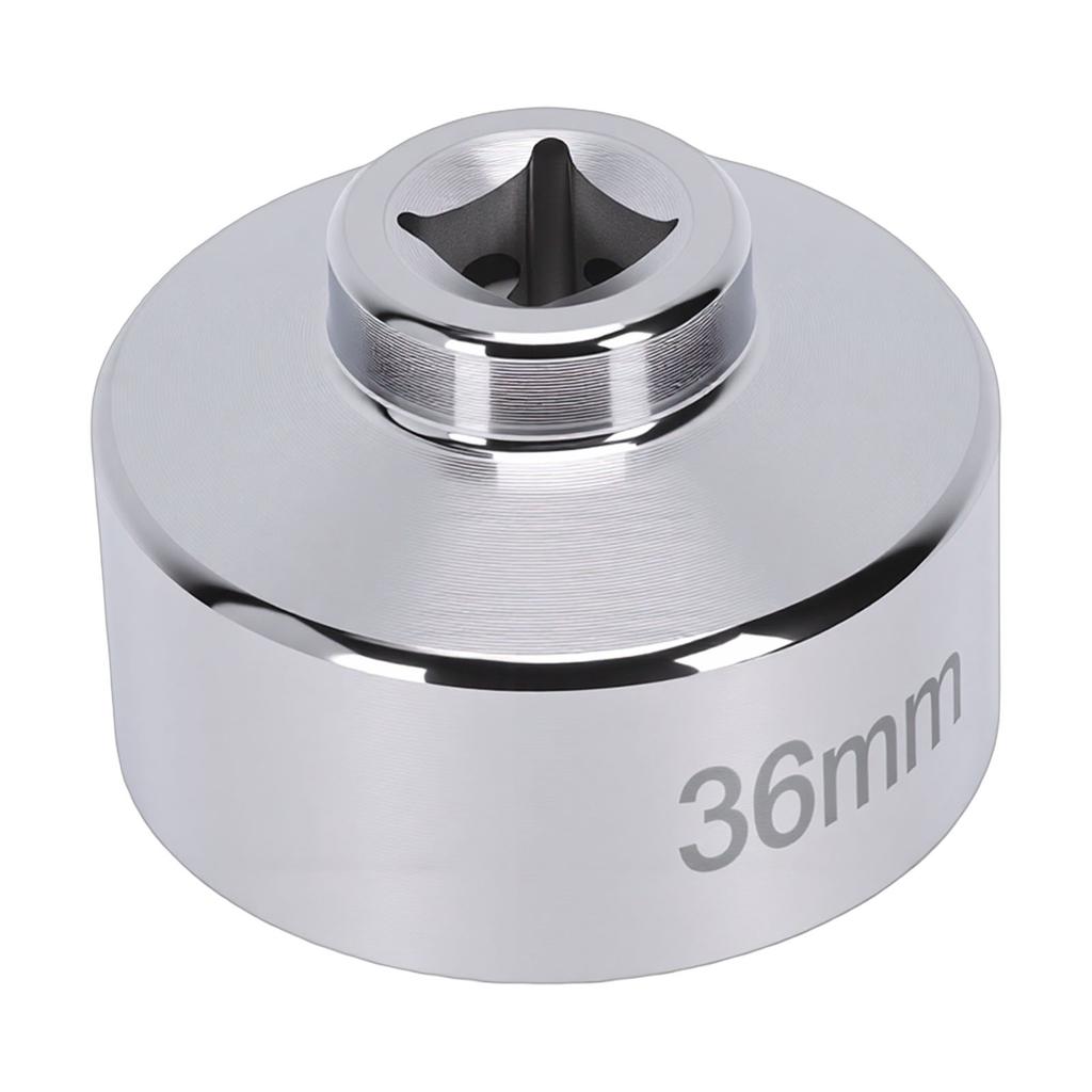 Oil Filter Socket 36mm   Steel 3/8in   Hole 6 Point Oil Filter Removal Tool for Engine