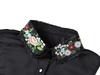 Embroidered Sweater Lapel Fake False Collar Female White Half Shirt Tie Detachable Collars Button Blouse Tops Decorative