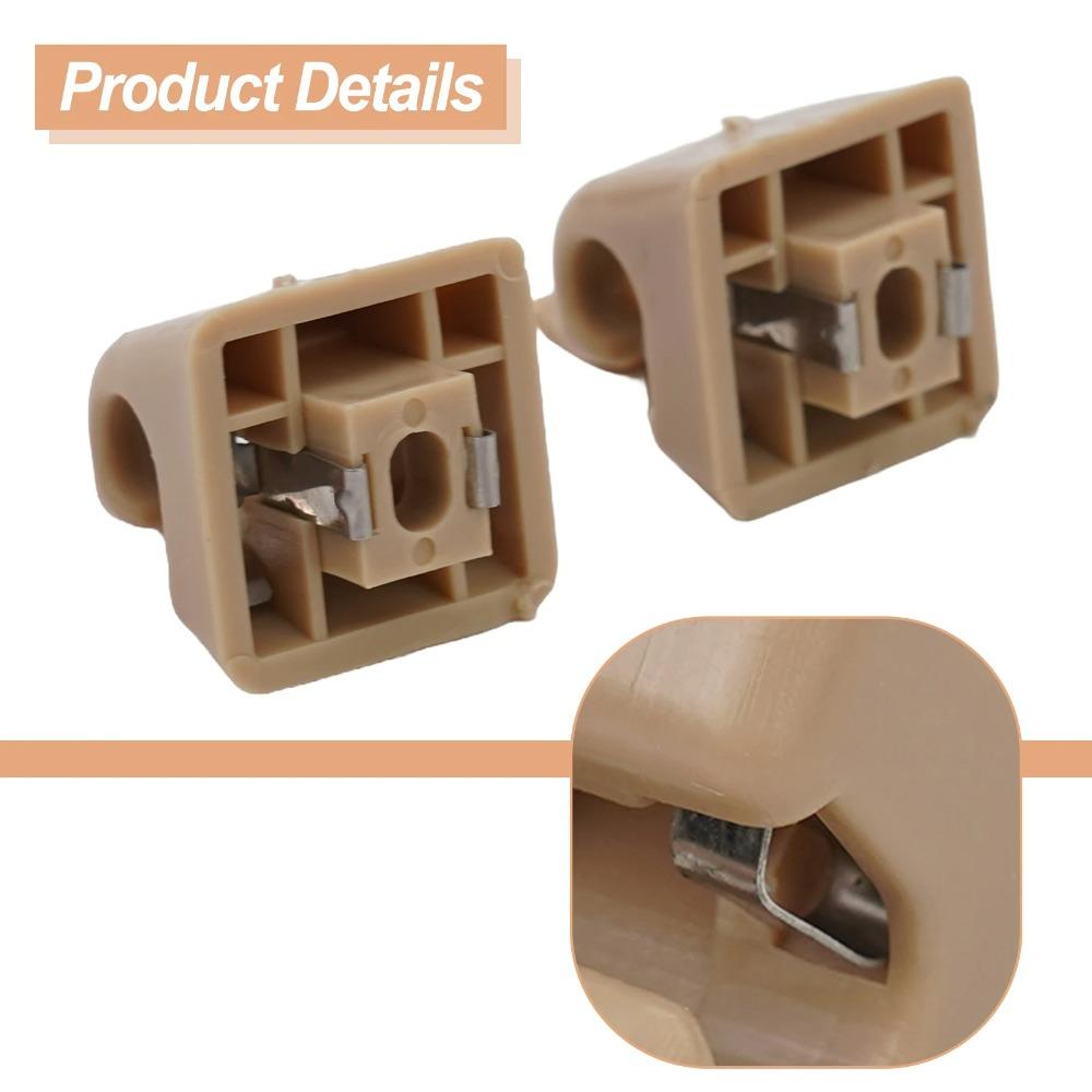 2 Stück Sonnenblenden-Clip-Halter Sonnenblenden-Halterungsklammern für Mercedes W201 W123 W124 W126 W140 W201 Autozubehör