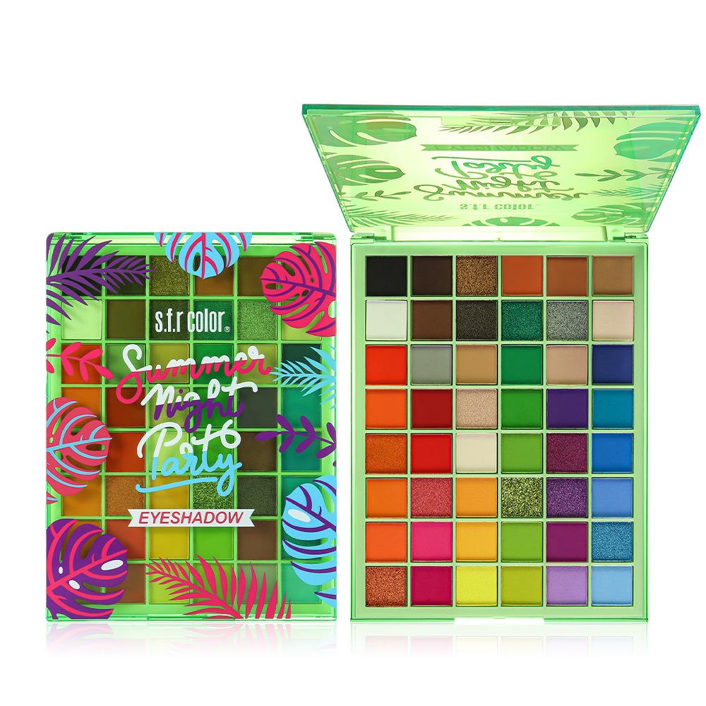 S.F.R 48-Color Pearlescent Matte Eyeshadow Palette: Waterproof, Smudge-Proof, Vibrant Dopamine Colors