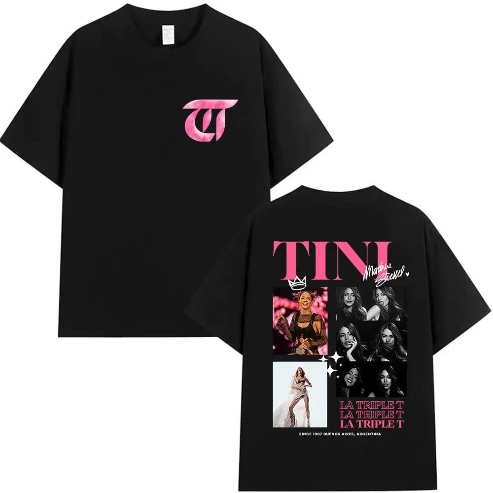 Singer TINI STOESSEL Futtura Tour New Album 2026 Graphic Tshirts Unisex Women Fashion Harajuku Short Sleeve Cotton Tees Streetwear
