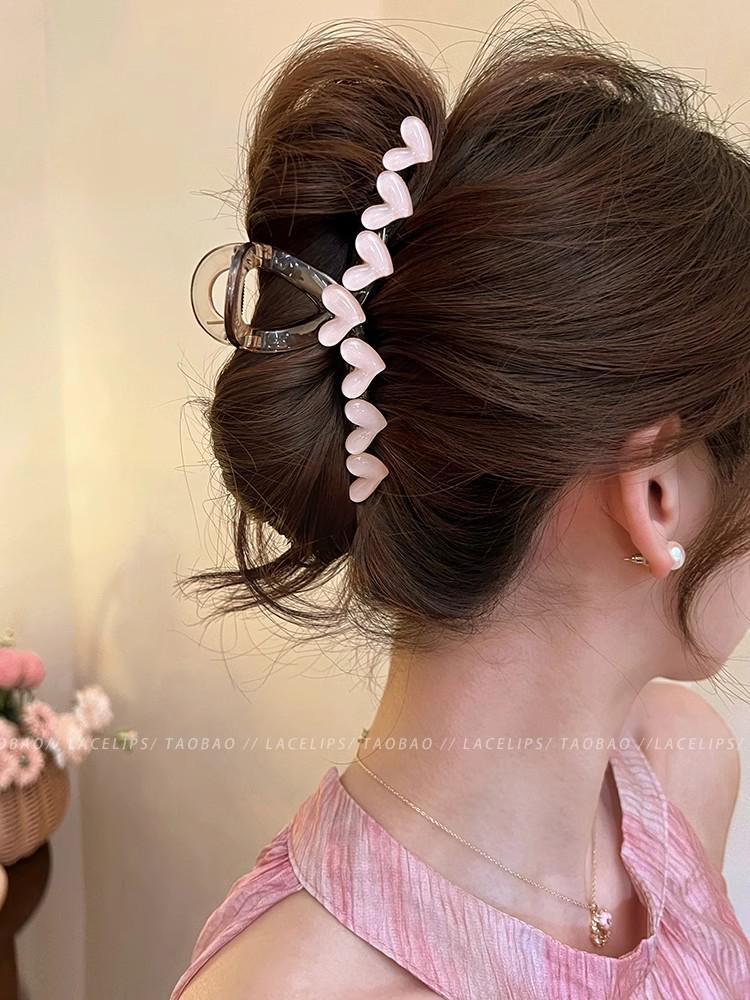 

Летняя любовь сердце заколка-краб для волос - 2024 Новая высококачественная женская заколка аксессуар