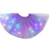 Women's Sequined Light-emitting Half-length Mesh Skirt LED Light Tulle Skirt