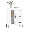 VidaXL Buffet Blanc brillant 69,5x34x90 cm Bois d'ingénierie 828054