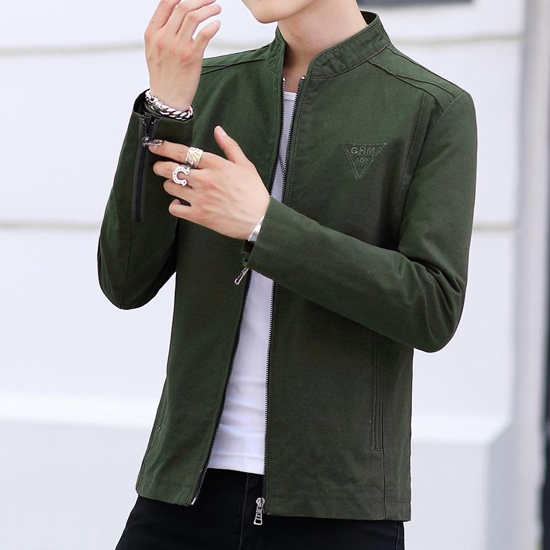 Men's Jackets Autumn and Winter New Korean Style Washed Jackets Casual Slim Handsome Clothes Thin Tops