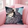Fun Quirky Art Anime CChoose One of Four Cushion Cover Pillow Case Soft Skin Friendly Fabric  Concealed Zipper