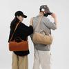 Solid Color Cylinder Travel Bag Portable Sports Fitness Bag Crossbody Bag
