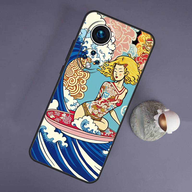 

Japanese Surfers For Huawei Honor Magic 5 Lite 70 50 X8 X9 a P20 P30 P40 P50 P60 Pro P Smart Nova 9 5T Case Huawei Nova 9