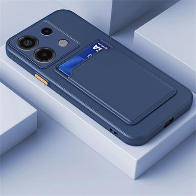 Für Redmi Note 13 4G 5G Weiche Silikon-Gummi-Hülle + Kartensteckplatz-Telefonabdeckung für Redmi 13C Note 13 Pro / 5G 13 Pro+ 5G POCO C65 X6 M6