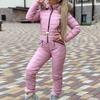 Women Fashion Casual Thick Hot Snowboard Skisuit Outdoor Sports Zipper Ski Suit