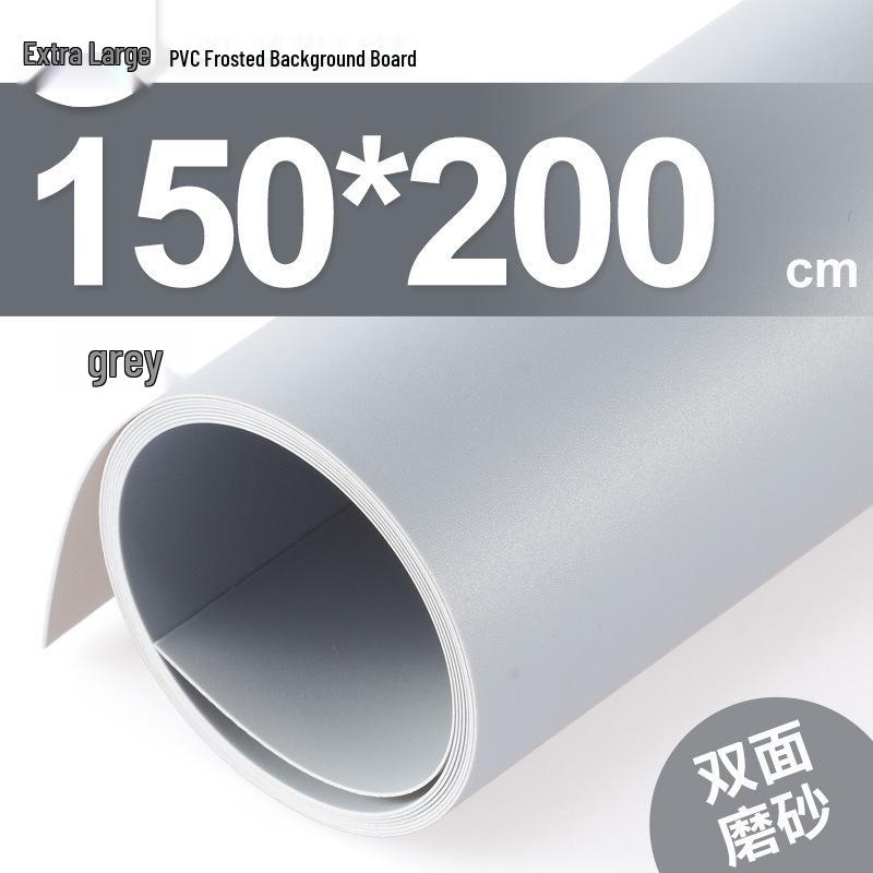White Frosted PVC Photography Background Board - Waterproof Gray Reflective Cloth