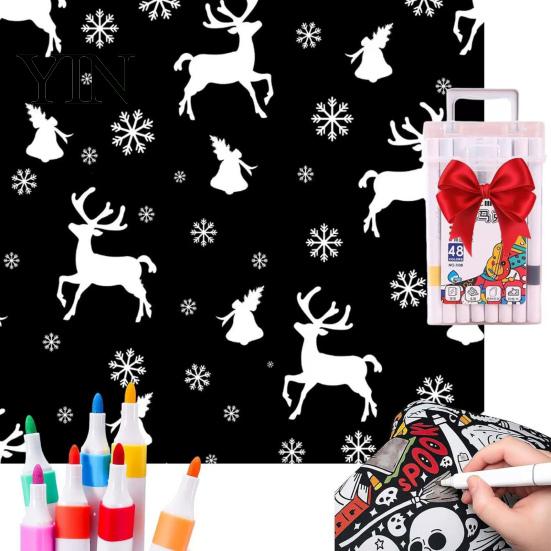 Diy Party Favors for Children DIY Coloring Blanket with 24 Markers, Color Your Own Blanket, 59" X Quiet Time Creative Projects 45" Soft Cozy