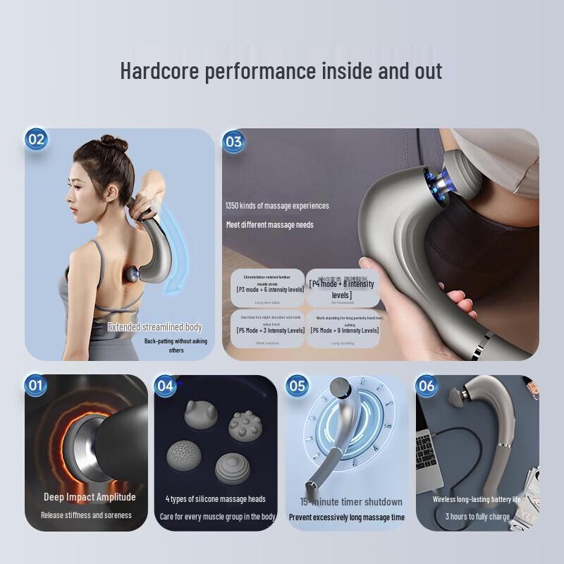 Chigo Deluxe Handheld Percussion Dolphin Massager