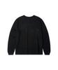 GAINSBORO Serif Baseball Logo Cutout Long Sleeve_Black