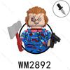 WM6205 Hot Horror Movie Protagonist character Mini Action Figures Nun Vampire Bricks Building Blocks Halloween Toys For Children