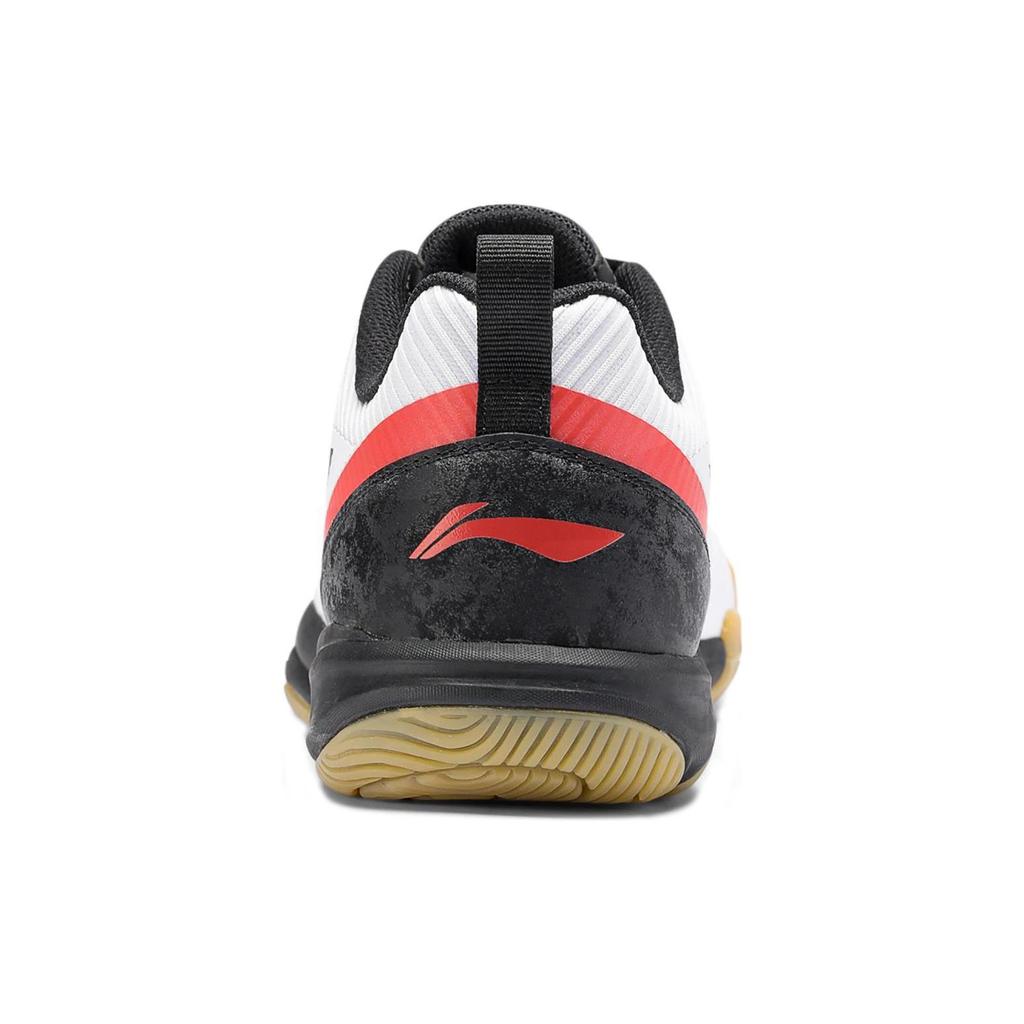 Li Ning CS16 Slip Resistant Abrasion Resistant Low Top Badminton Shoes Unisex White Black Red AYTS057-2