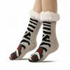 Christmas Floor Socks Thick Warm Non Slip Slipper Socks Cute Animal Fuzzy Socks with Gripper Fluffy Cuffs Gift for Christmas