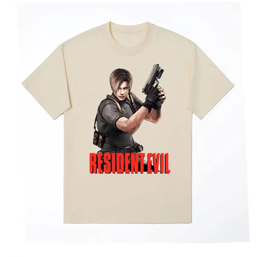 Limited Edition Leon S Kennedy Resident Evil Tshirt Womens Fashion Aesthetics Large Tshirt Womens Retro Trendy Cool Tshirt
