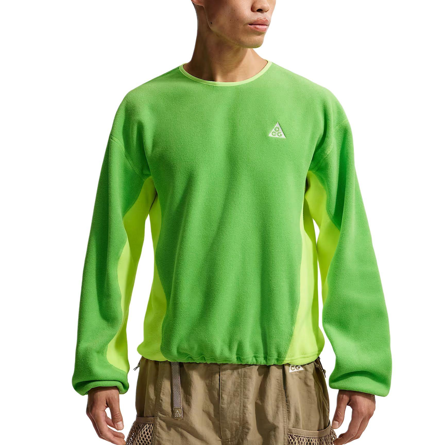 Nike ACG Wolf Tree Men s Fleece Crew Sweatshirt Green HV1118-307 S