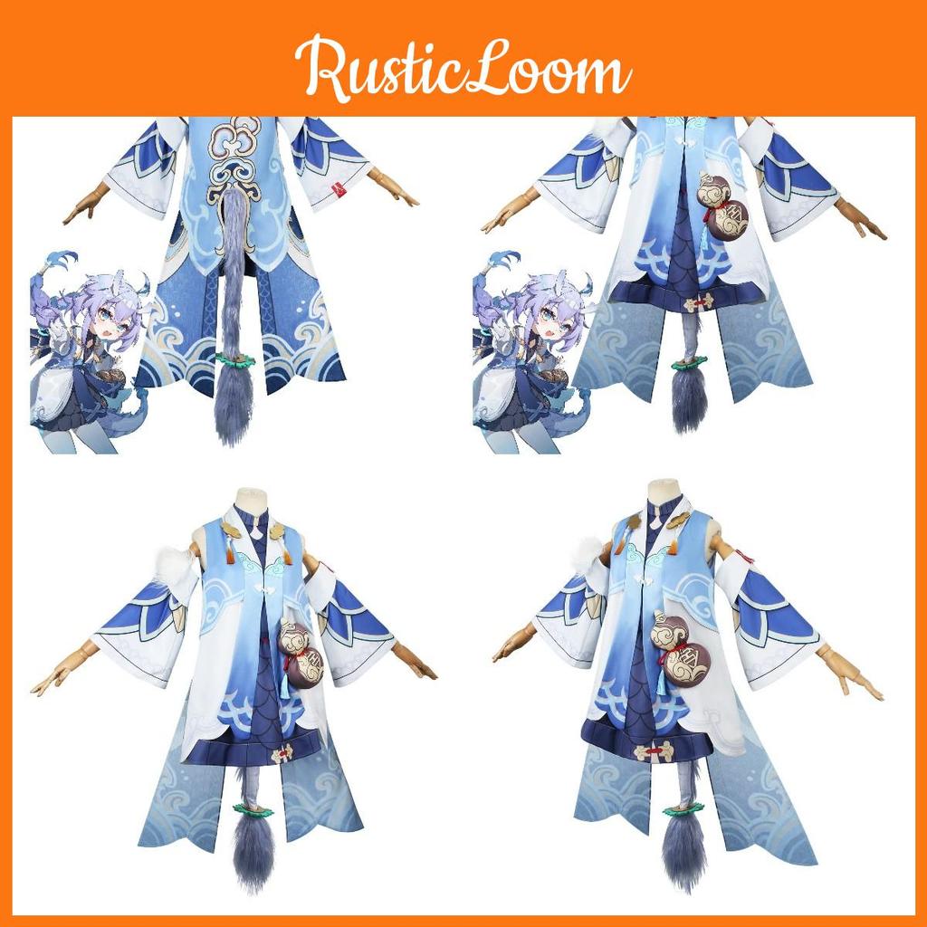 Adorable Benghuai Starry Skies Iron Road White Dew Cosplay Suit
