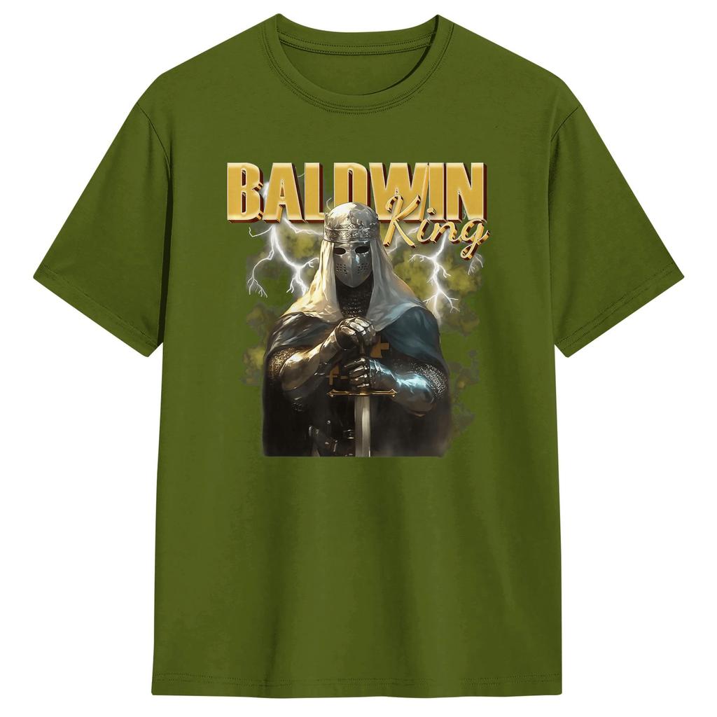 Unisex Sliver Mask King Baldwin IV Meme T Shirt Cotton Tops Funny Short Sleeve Crew Neck Tee Shirt Printed TShirt