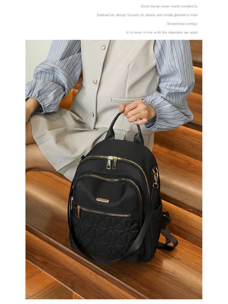 2025 Women's Versatile Oxford Cloth Backpack: Durable, Fashionable, Large Capacity for Travel or School