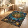Tree Life Fantasy Theme Soft Crystal Velvet Rug Custom Name & Text Print Non Slip Floor Rug for Bedroom Living Room