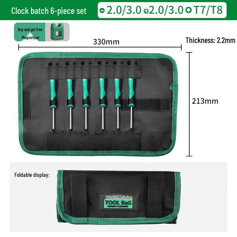 Magnetische 5-punts kleine kruiskopschroevendraaierset voor reparatie van mobiele telefoons, horloges en brillen