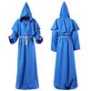 Halloween Medieval Monk Costume Cosplay Robe Wizard Outfit Priest Costume Stage Wear