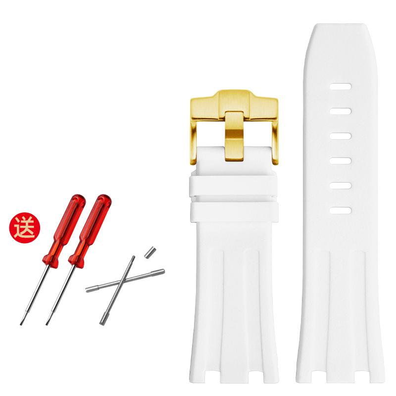 

Гумовий ремінець для годинника 28 мм для AP 15703 26470SO Чоловічий спортивний годинник Royal Oak Offshore Високоякісний браслет з ремінцем 28mm