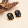 Retro Gradient Resin Geometric Earrings for Women, Luxurious Earrings, Fashionable Jewelry, Party Gifts, Daily Accessories