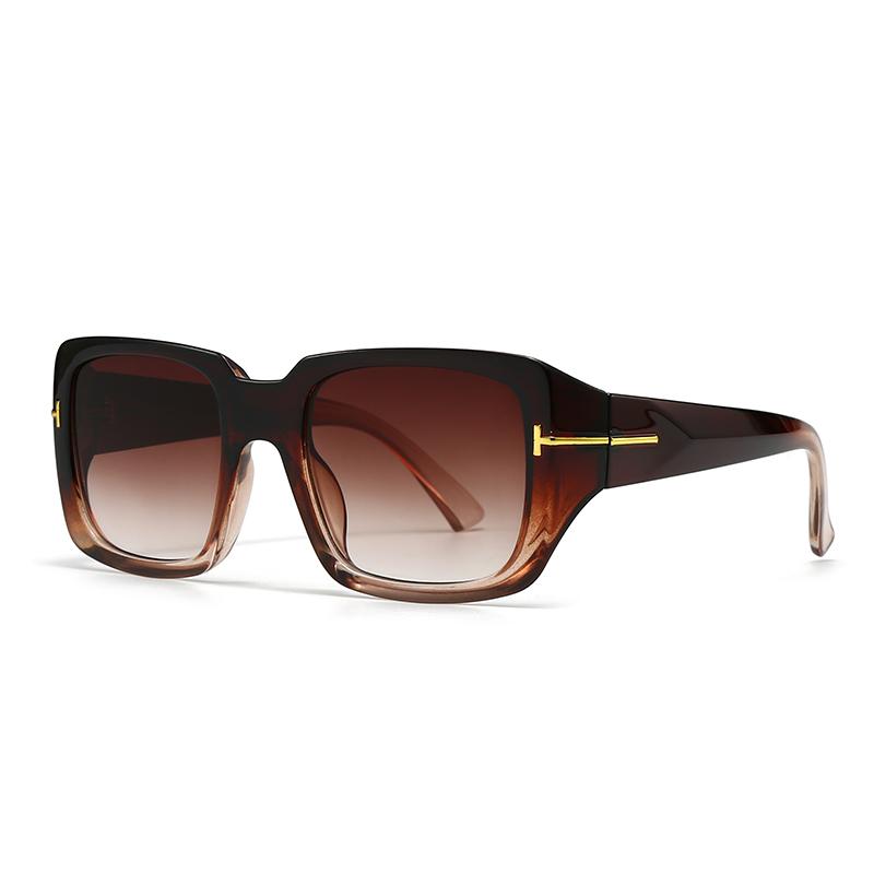 Foreign Trade Cross-Border Popular Modern Sunglasses European and American Street Photography Ins Popular Model Square Sunglasse
