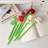 1 Piece Cute Rose Silicone Gel Pen Soft Gel Flower Ballpoint for Journaling Elegant Aesthetic Writing Gift for Teen Girls Student Supply
