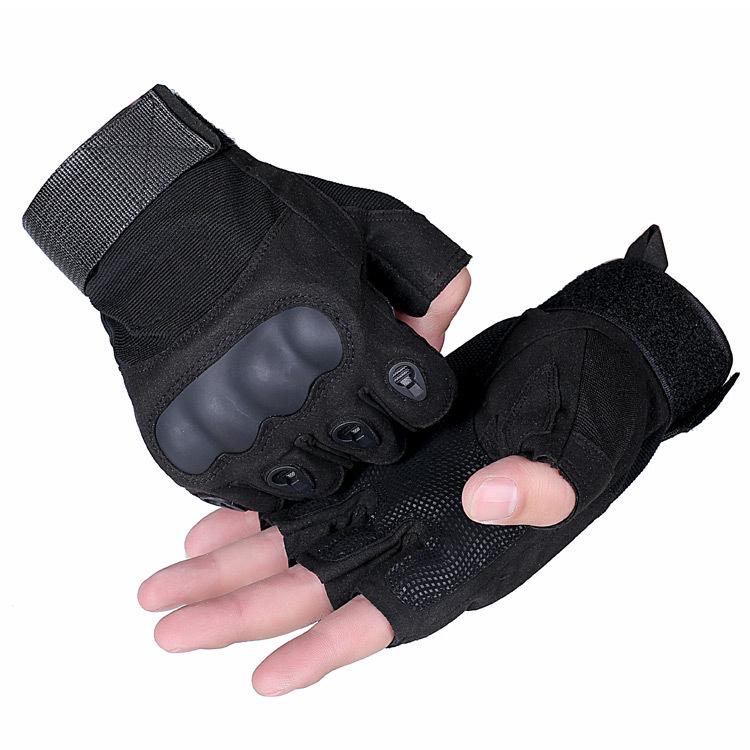 Men's Anti-Slip Tactical Half-Finger Training Gloves for Outdoor Fitness & Cycling