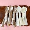 Natural Mother Of Pearl Caviar Spoons Handmade Seashell Ice Cream Dessert Stirring Teaspoons Kitchen Tableware Craft Tool