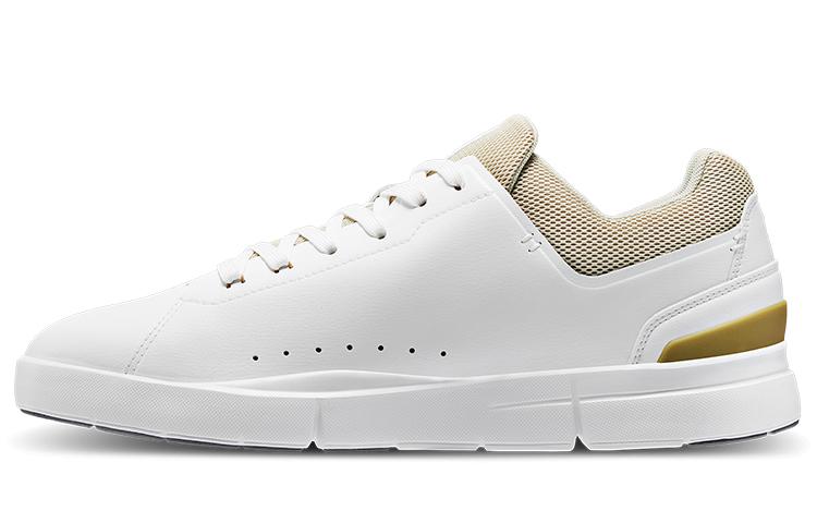 

On THE ROGER Artificial Leather Slip Resistant Abrasion Resistant Low top Casual Shoes Men s White Gray 48.98343 46