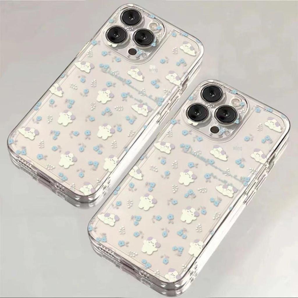 Květinový pouzdro pro štěně pro Apple zařízení X/11/12/13/14/15/7P/8P/14PLUS