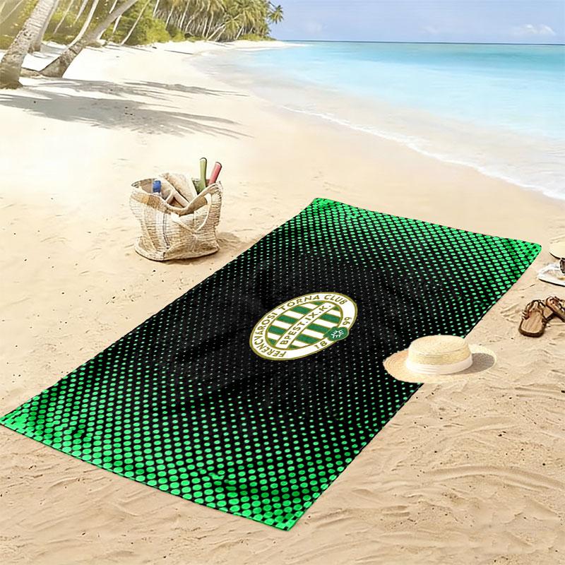 Ferencvárosi Torna Club Print Beach Towel, Large Soft Quick Dry Towel for Beach Camping Swimming