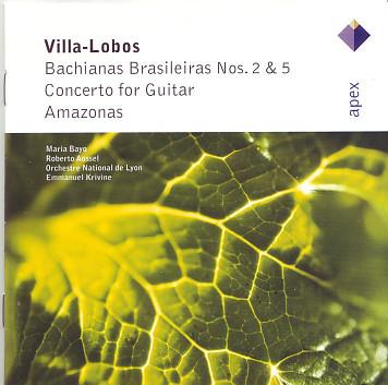 CD HEITOR VILLALOBOS EMMANUEL KRIVIN  Bachianas Brasileiras Nos 2  5 Cto 0927490472 Apex 2002 Germany Classical Used