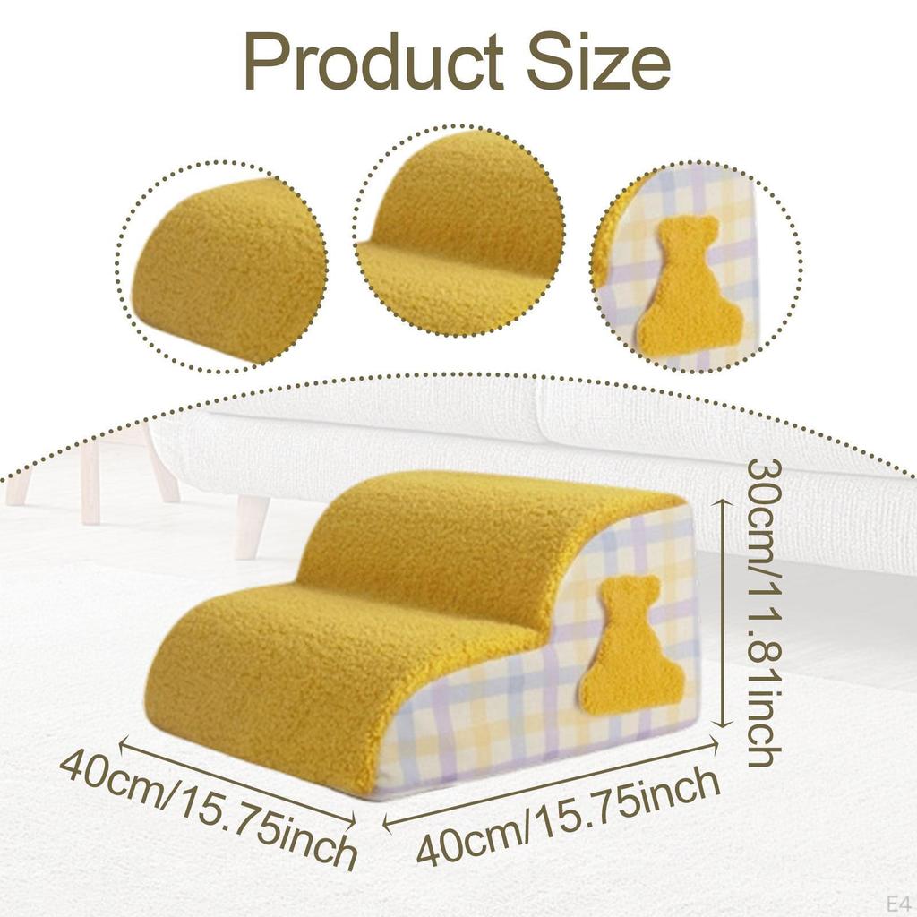 Rampa schodowa dla psa z zdejmowanym pokrowcem, do użytku wewnętrznego, antypoślizgowa, drabinki dla zwierząt do wchodzenia na sofę